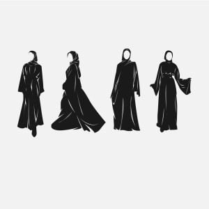 لایه باز فتوشاپ PSD لباس پوشش محجبه با کیفیت بالا