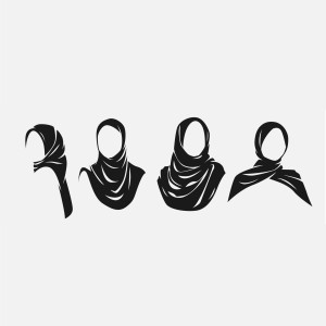 لایه باز فتوشاپ روسری حجاب بانوی ایرانی با کیفیت