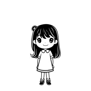 لایه باز فتوشاپ psd دختر بچه با کیفیت بالا