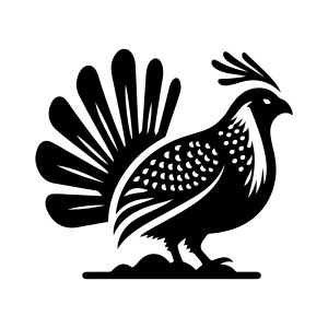 لایه باز وکتور آیکن پرنده بلدرچین با کیفیت بالا