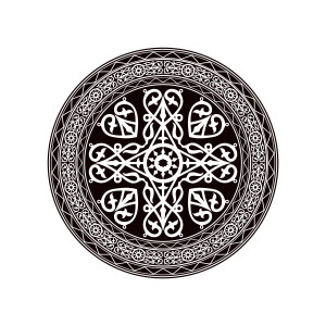 طرح لایه باز وکتور گل اسلیمی با کیفیت بالا