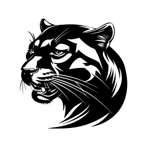 لایه باز فتوشاپ وکتور پلنگ سیاه با کیفیت بالا