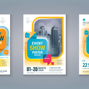 طرح لایه باز پوستر تبلیغاتی مدرن با کیفیت بالا