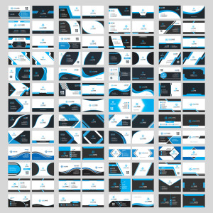 طرح لایه باز وکتور مجموعه کارت ویزیت مدرن