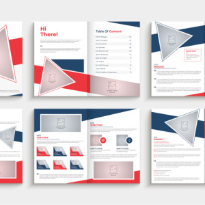 طرح لایه باز وکتور کاتالوگ اداری شرکتی