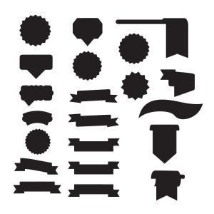 طرح لایه باز روبان ها با کیفیت بالا