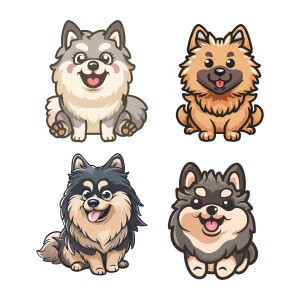 طرح لایه باز کاراکتر حیوانات سگ گربه موش