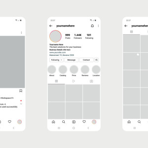 طرح لایه باز قالب اینستاگرام
