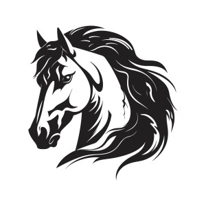 طرح لایه باز اسب با کیفیت بالا