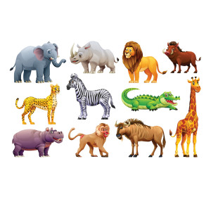 طرح لایه باز حیوانات جنگلی شامل:اسب آبی ،لاک پشت