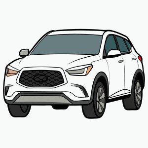 طرح لایه باز ماشین شاسی بلند اسپرت با کیفیت بالا