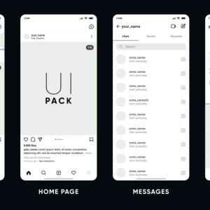 طرح لایه باز قالب اینستاگرام با کیفیت بالا