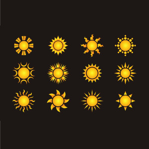طرح لایه باز انواع خورشید