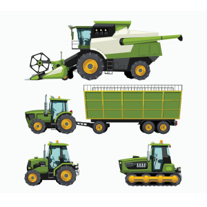 لایه باز AI ماشین آلات کشاورزی کمباین و تراکتور