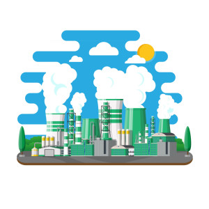 لایه باز وکتور کارخانه و نیروگاه تولید برق حرارتی