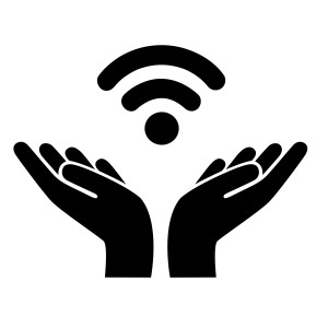 طرح لایه باز لگو آیکن شبکه های وای فای