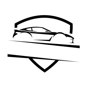 طرح لایه باز وکتور آیکن لگوی ماشین اسپرت