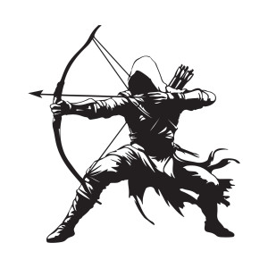 طرح لایه باز وکتور کاراکتر مرد کماندار جنگجو