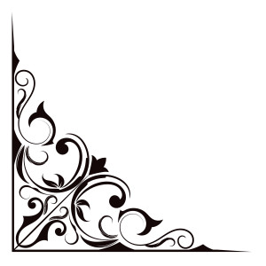 طرح لایه باز psd گل گوشه اسلیمی با کیفیت بالا