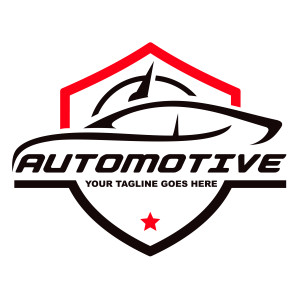 طرح لایه باز وکتور آیکن لگوی ماشین اسپرت خفن