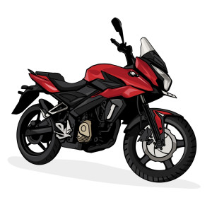 طرح لایه باز وکتور موتور سیکلت اسپرت مسابقه ای