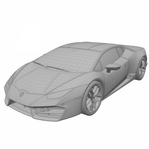 مدل سه بعدی ماشین لامبورگینی هوراکان 2017