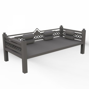 مدل سه بعدی تخت سنتی چوبی