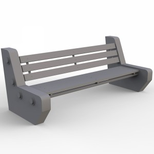 مدل سه بعدی صندلی پارکی سنگی