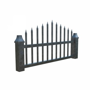 مدل سه بعدی نرده باغی و باغچه فلزی کلاسیک با کیفیت