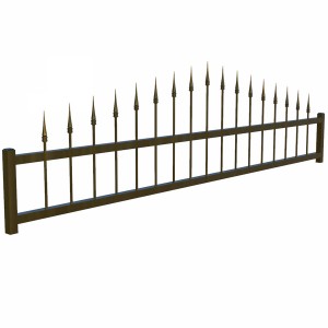 مدل سه بعدی 3D نرده حفاظ باغی و پارکی فلزی کلاسیک