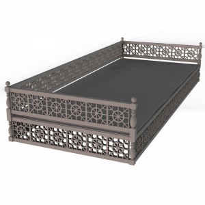مدل سه بعدی تخت سنتی چوبی