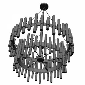 مدل سه بعدی لوستر سقفی مدرن