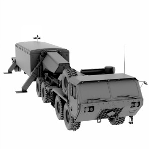 مدل سه بعدی کامیون رادار نظامی