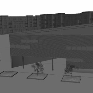 مدل سه بعدی ساختمان و مرکز خرید