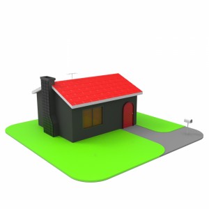 مدل سه بعدی خانه فانتزی
