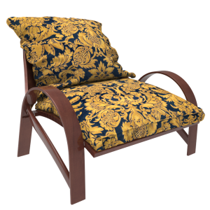 مدل سه بعدی صندلی راحتی چوبی