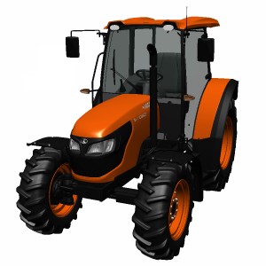 مدل سه بعدی تراکتور کشاورزی