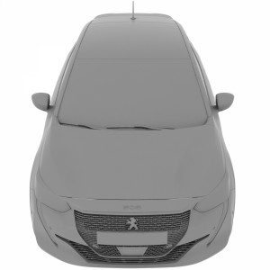 مدل سه بعدی ماشین پژو 208 2020