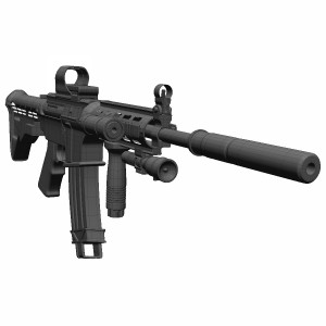 مدل سه بعدی اسلحه M4