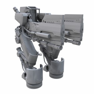مدل سه بعدی ربات جنگجو