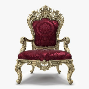 مدل سه بعدی 3D صندلی کلاسیک سلطنتی با کیفیت بالا