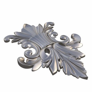مدل سه بعدی طرح اسلیمی گل وبوته