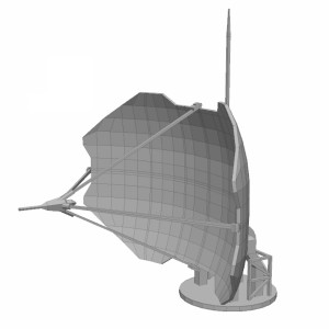 مدل سه بعدی رادار نظامی فانتزی