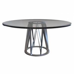 مدل سه بعدی میز کلاسیک شیشه ای