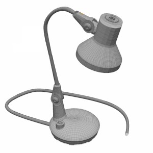 مدل سه بعدی 3D چراغ مطالعه رومیزی