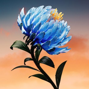 عکس 8k گل آبی رنگ با کیفیت بالا