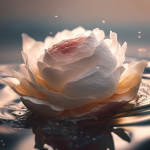 عکس گل زیبا روی آب با کیفیت بالا