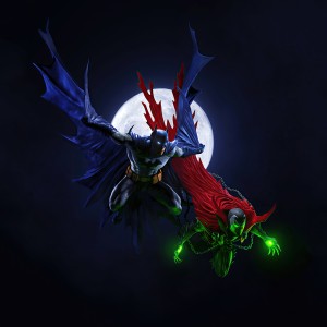 عکس تصاویر گرافیکی بتمن در آسمان