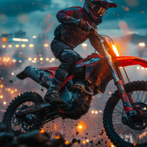 عکس موتور و موتور سوار کراس با کیفیت بالا