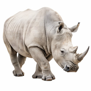 عکس کرگدن به حیوان قدرتمند با کیفیت بالا